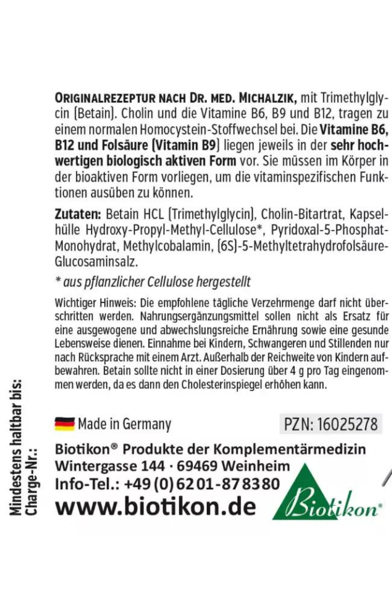 Regulador de nível de homocisteína