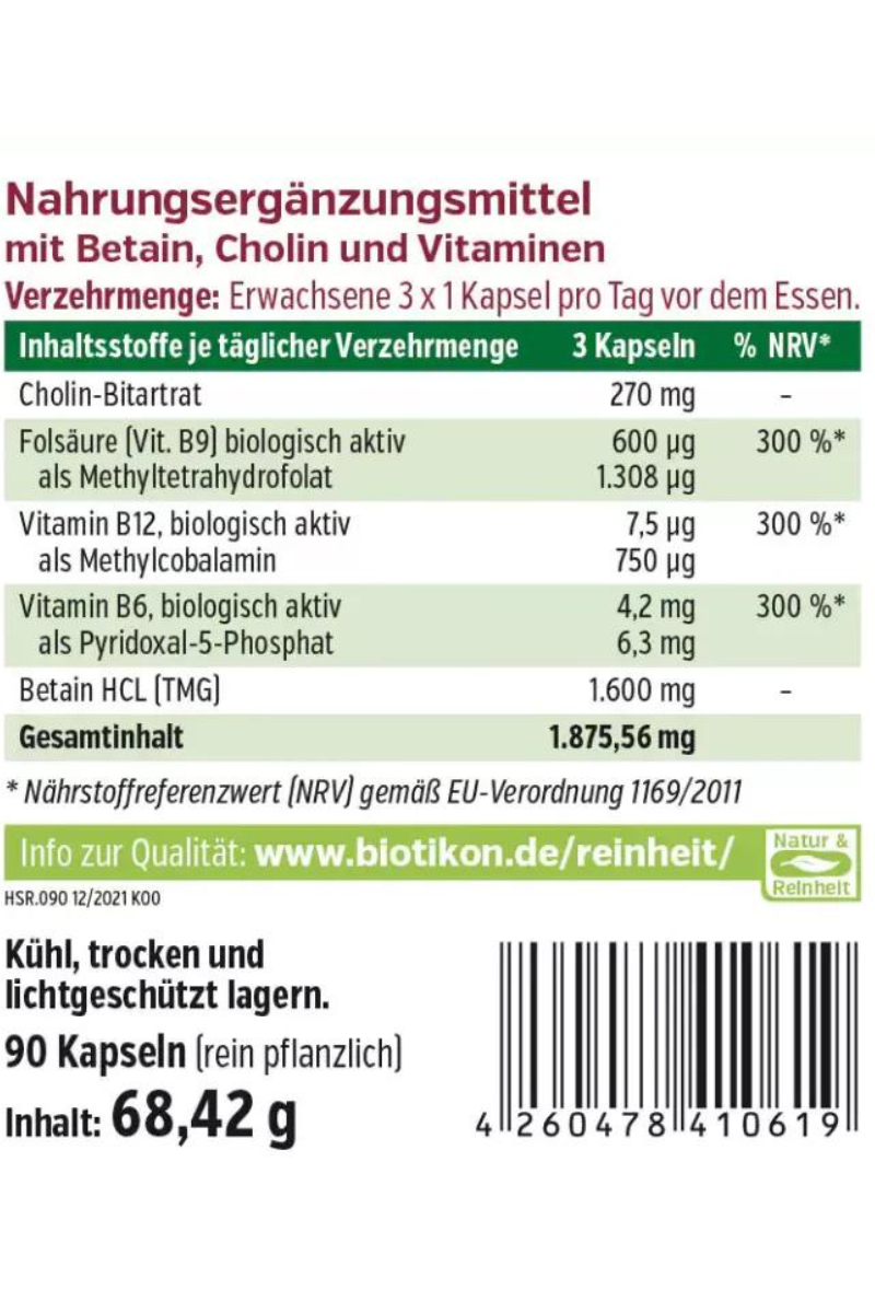 Homocysteine level regulator