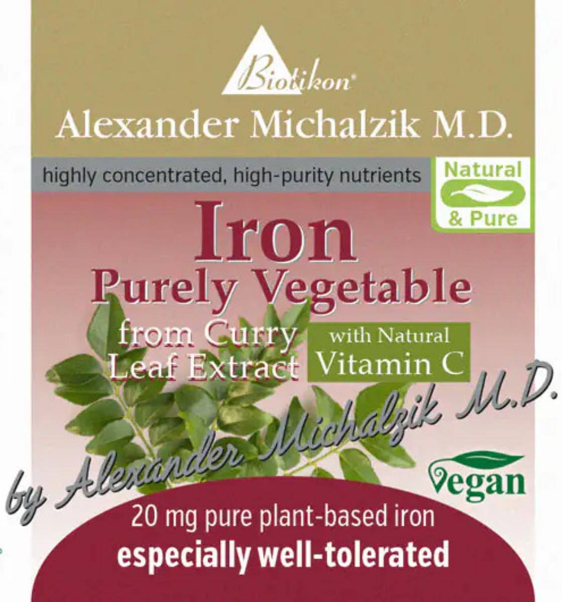 Iron, Purely Vegetable