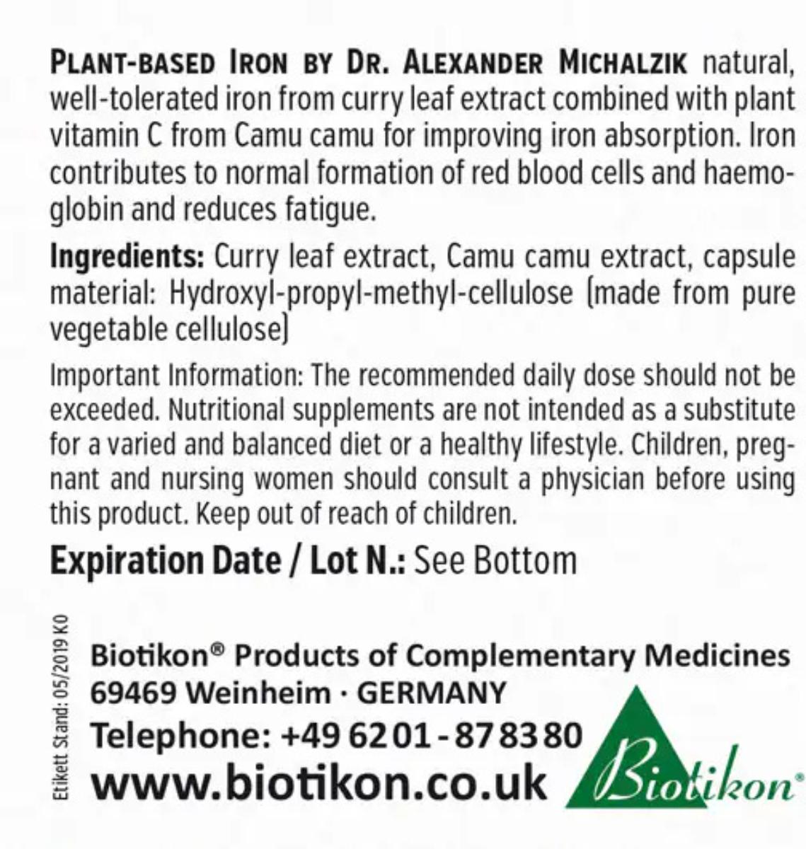 Iron, Purely Vegetable