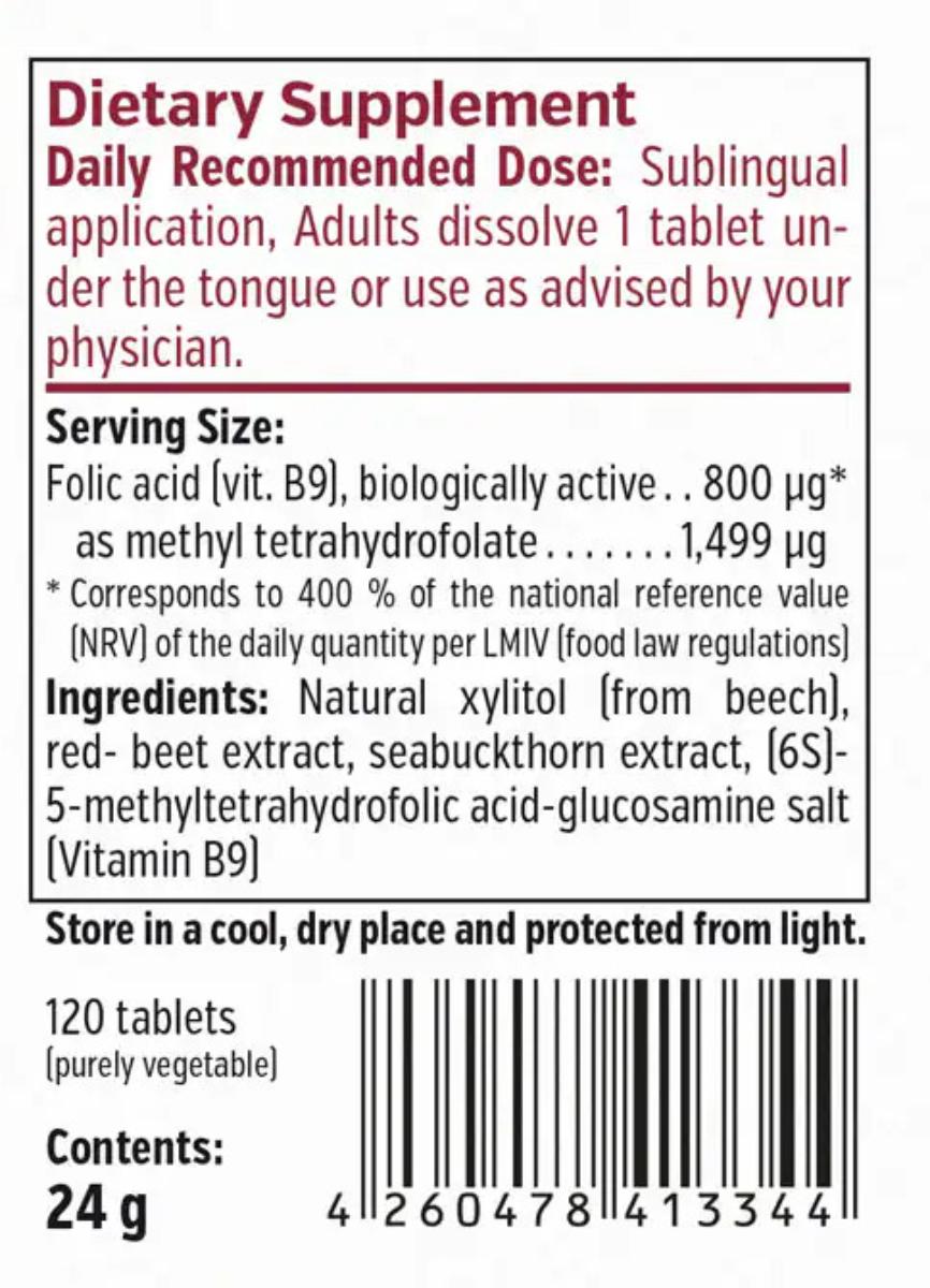 Folic Acid Bioactive Form (Vitamin B9)