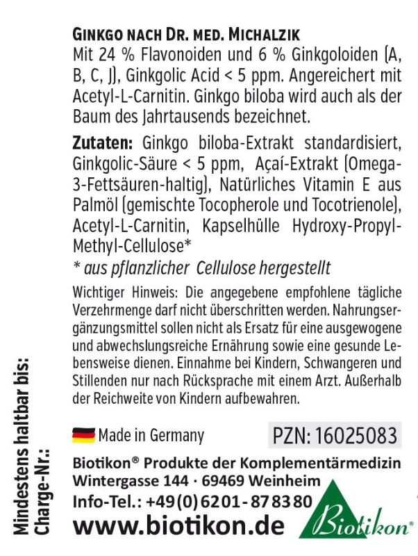 Ginkgo plus vitamine E