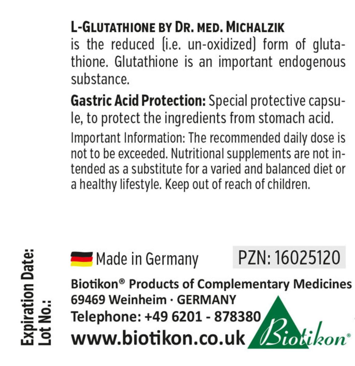 GSH L-Glutathion biotikon GSH L-Glutathion biotikon