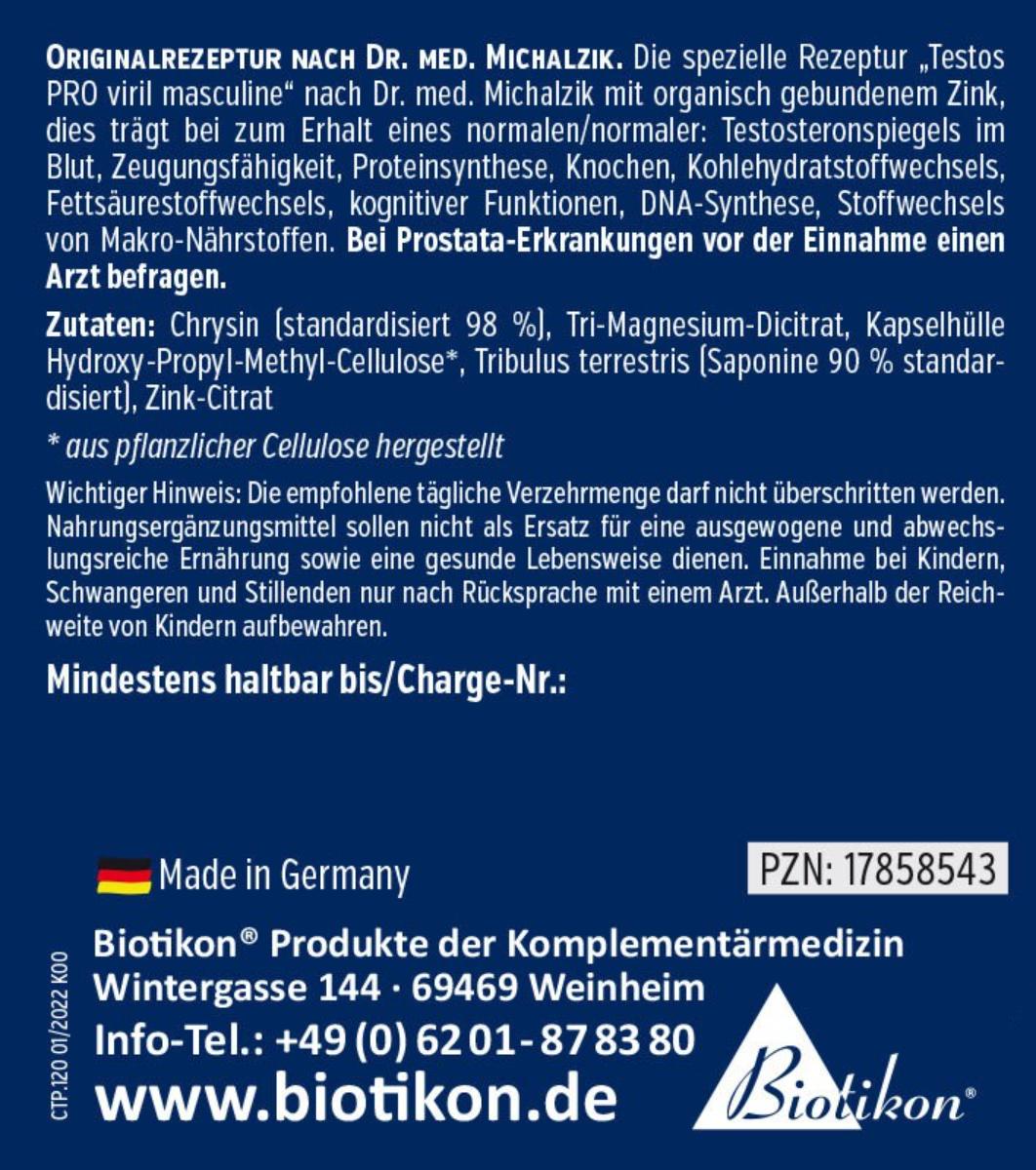 Testos PRO viril masculine