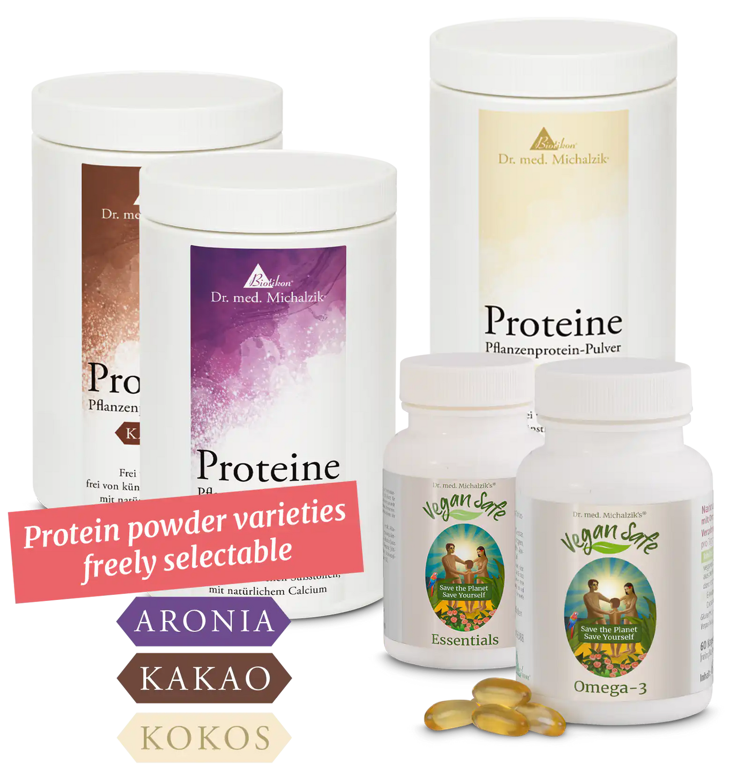 Vegan Safe - Komplet basisprogram - 2x Aronia + Kakao