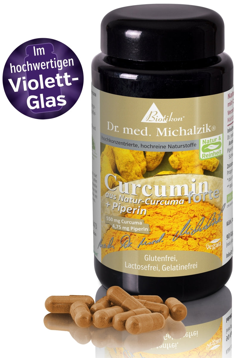 Curcumin forte aus Natur-Curcuma + Piperin – biotikon®