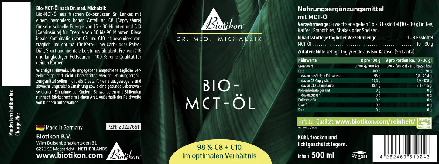 
                    
                      Organic MCT Oil
                    
                  