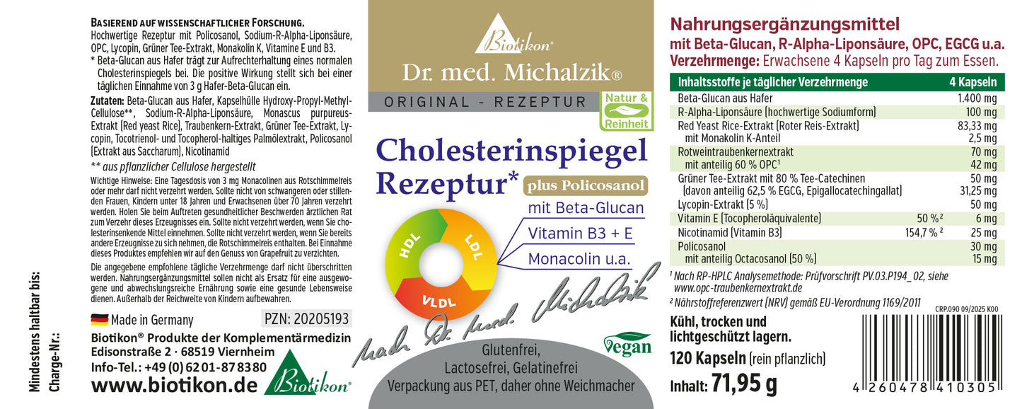 
                    
                      Cholesterol Level Formula with Policosanol
                    
                  
