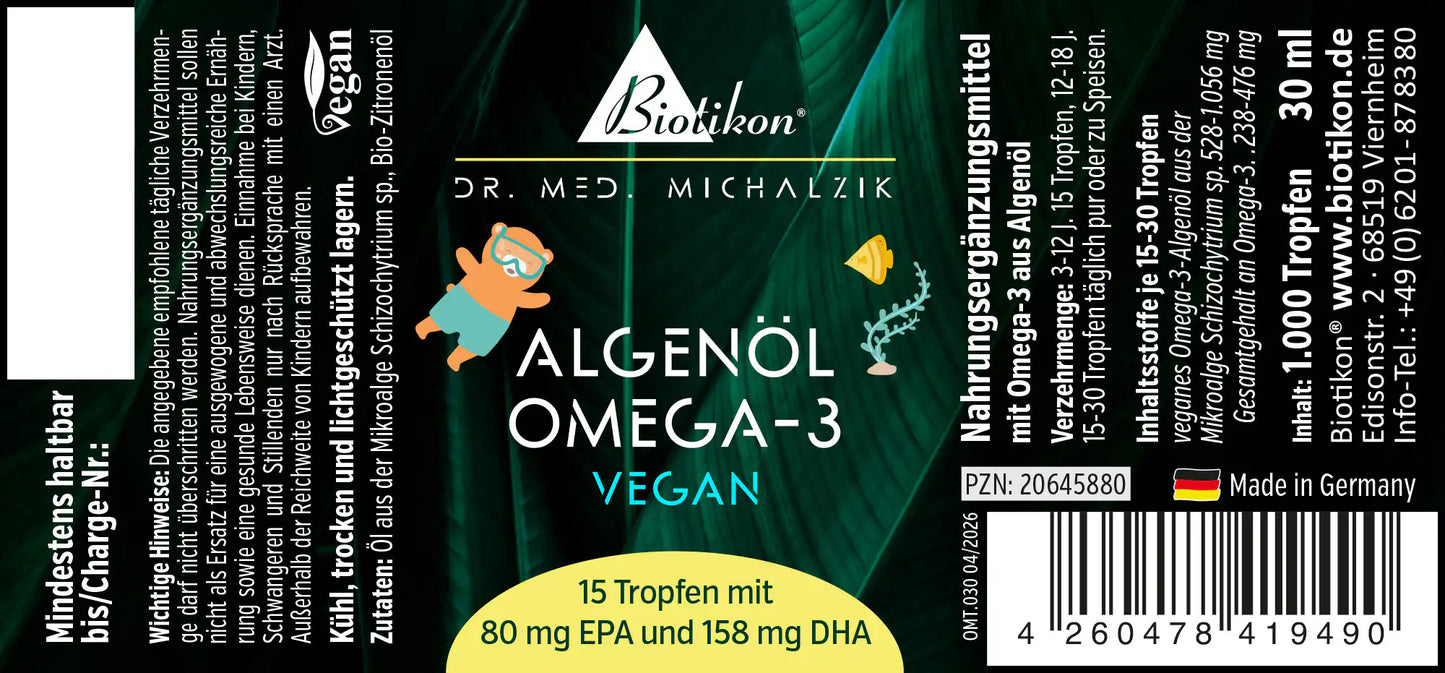 
                    
                      Algae Oil Omega-3 Vegan Kids
                    
                  