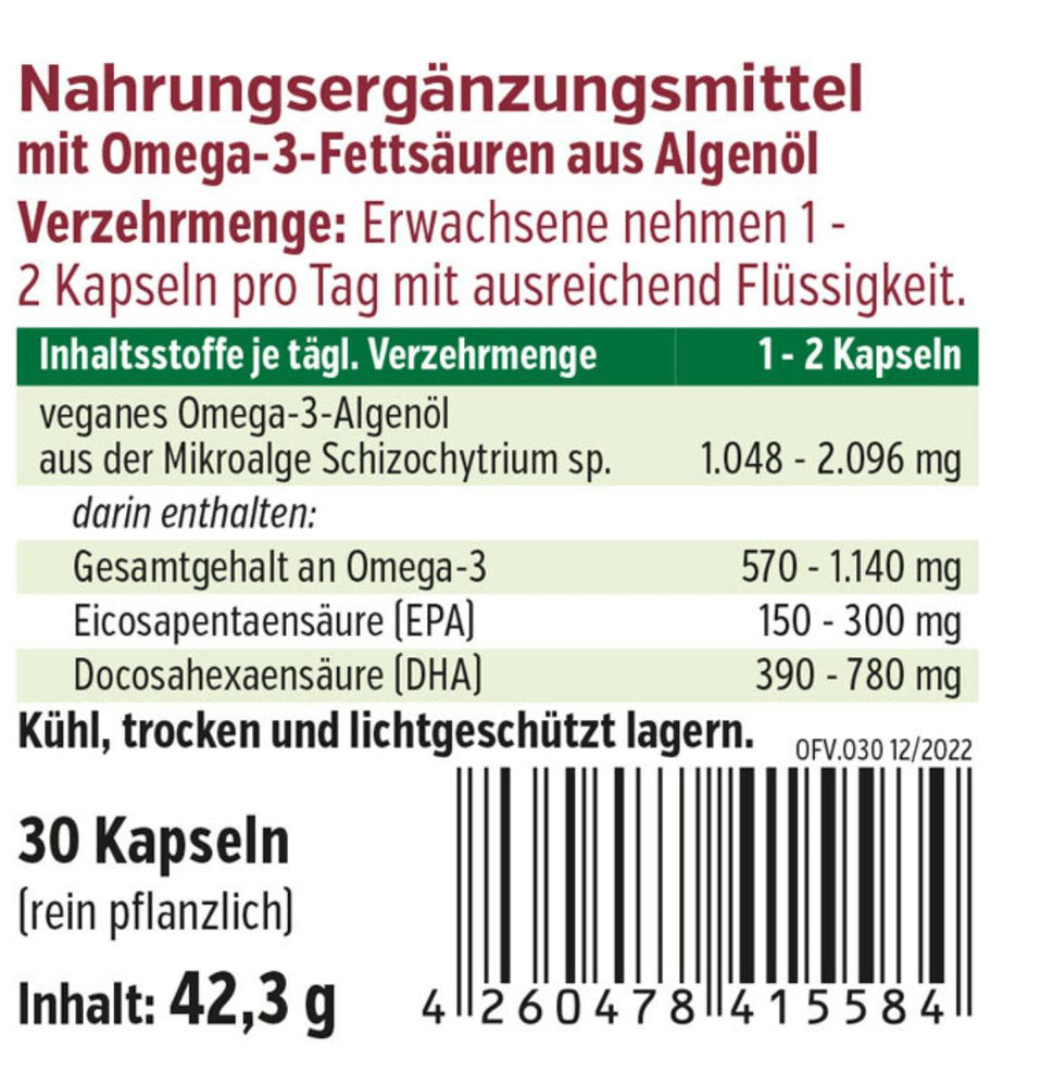 
                    
                      Omega-3 forte vegan - 30 capsule
                    
                  