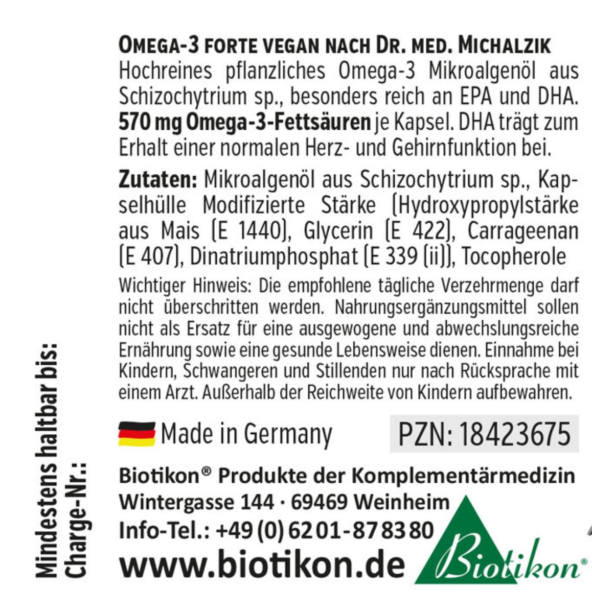 
                    
                      Omega-3 forte vegan - 30 capsule
                    
                  
