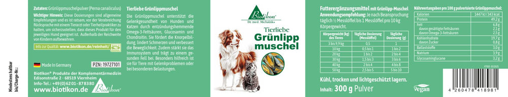
                    
                      Animal Love Green-Lipped Mussel
                    
                  