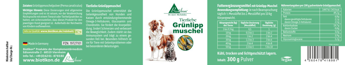 
                    
                      Animal Love Green-Lipped Mussel
                    
                  