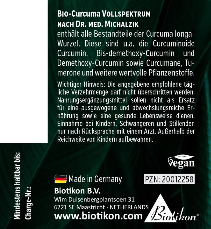 Organic Turmeric Full Spectrum – biotikon®