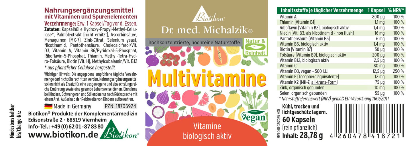 
                    
                      Multivitamin
                    
                  