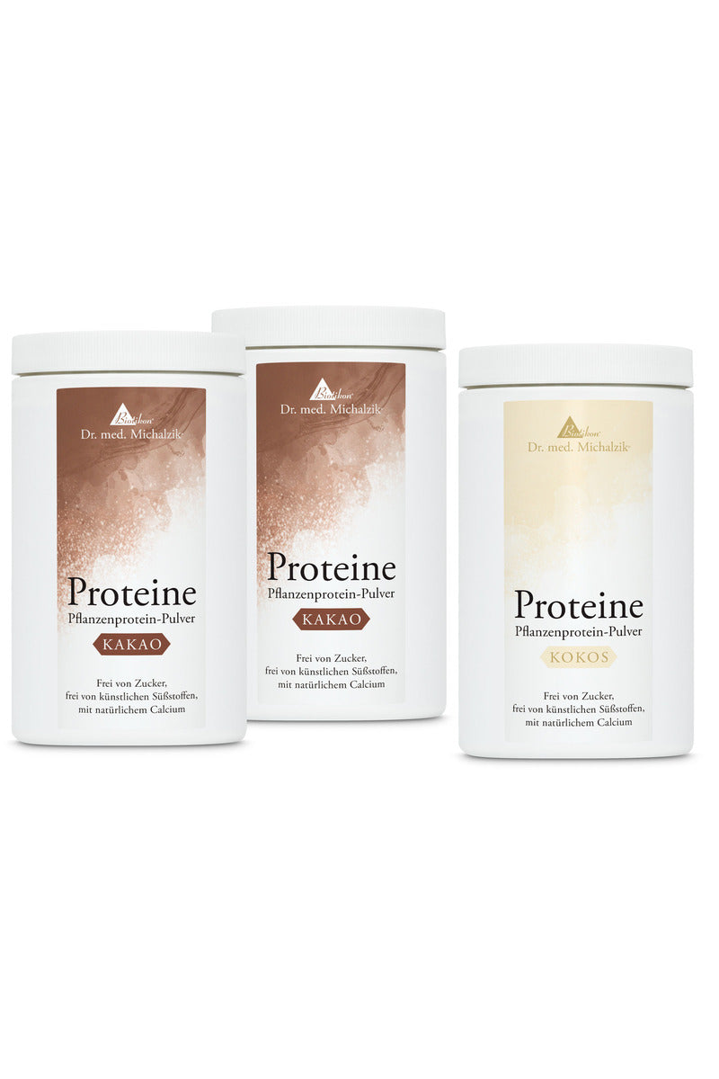 
                    
                      Pack de 3 Protéines - Noix de Coco + 2x Cacao
                    
                  