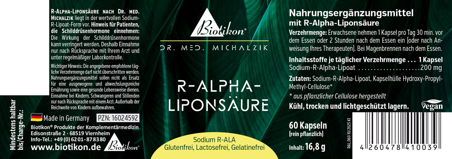 
                    
                      R-Alpha-Lipoic Acid
                    
                  