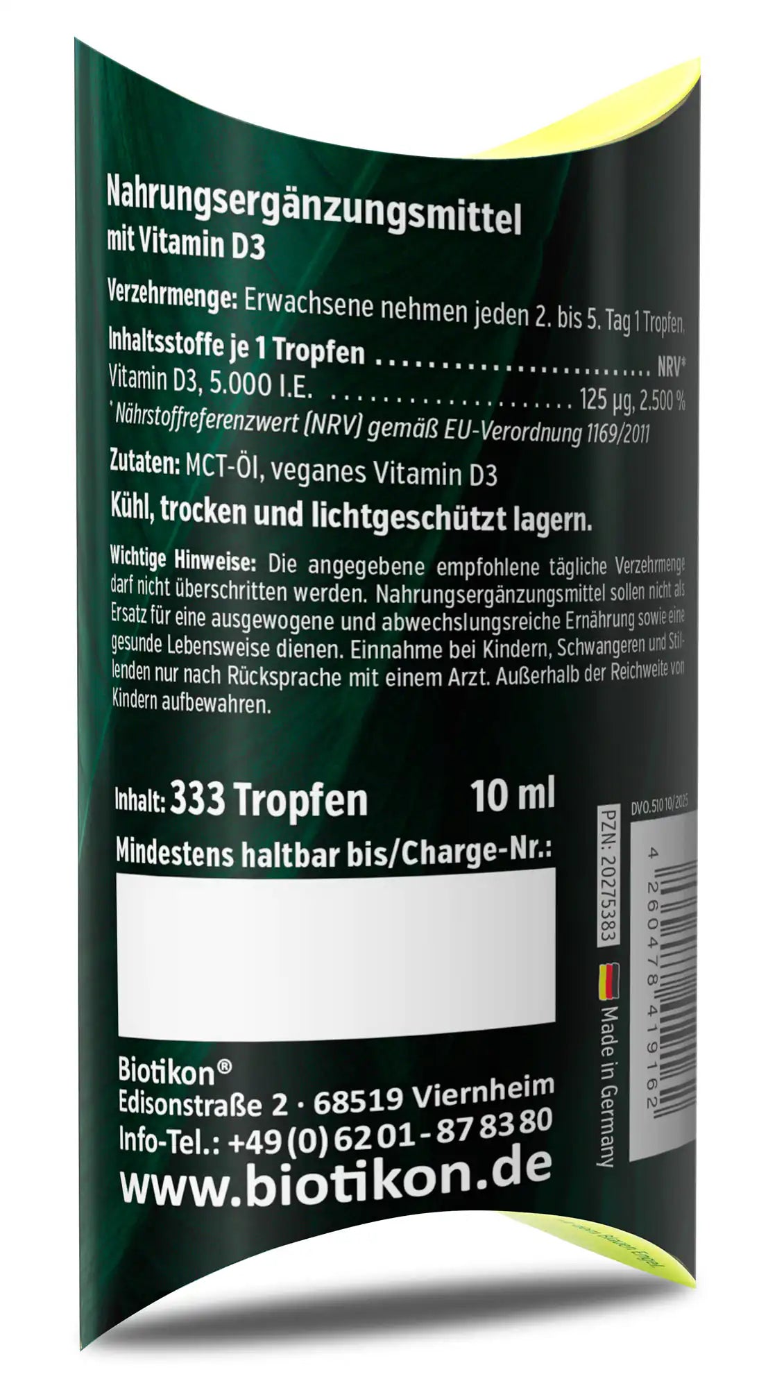 
                    
                      Vitamin D3 5.000 I.E. Tropfen vegan
                    
                  