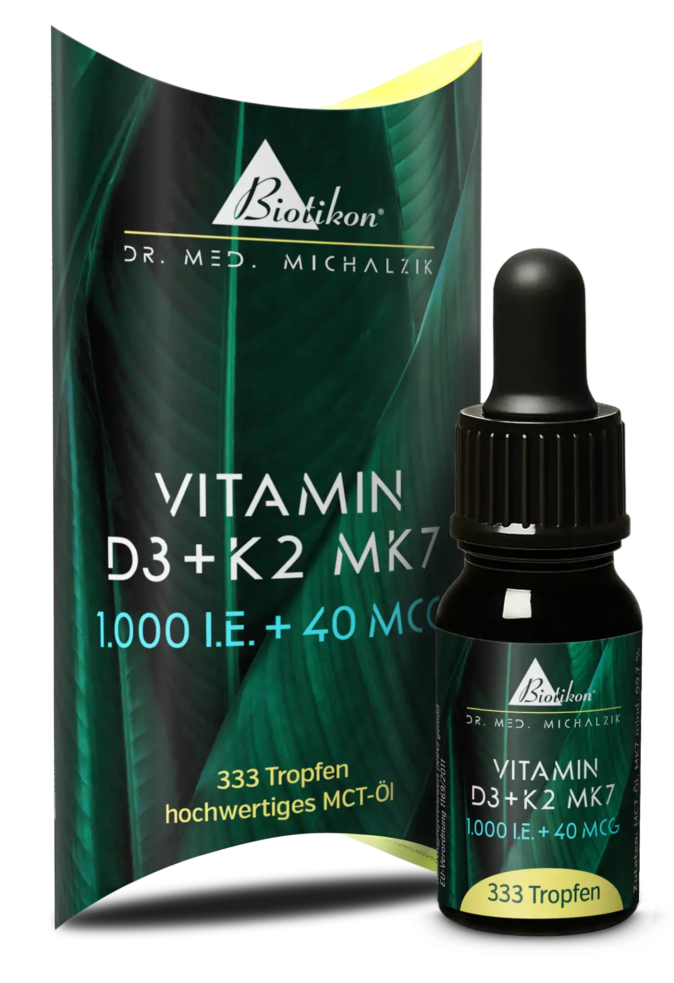 
                    
                      Vitamin D3 + K2 MK7 1.000 I.E. + 40 MCG Tropfen
                    
                  