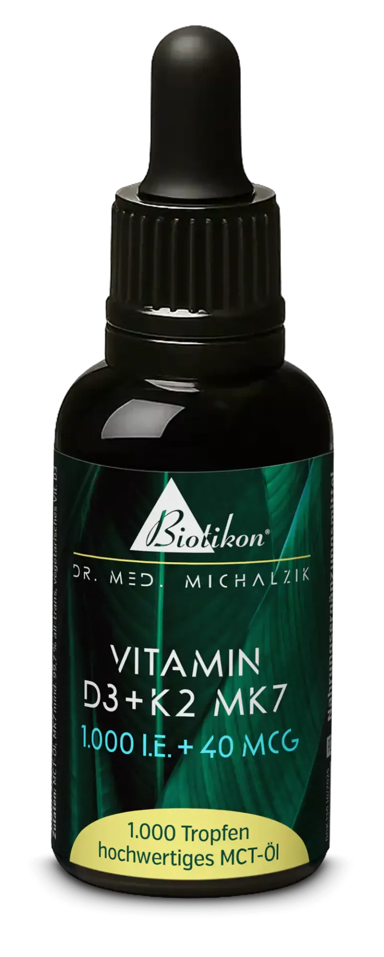 
                    
                      Vitamin D3 + K2 MK7 1.000 I.E. + 40 MCG Tropfen
                    
                  