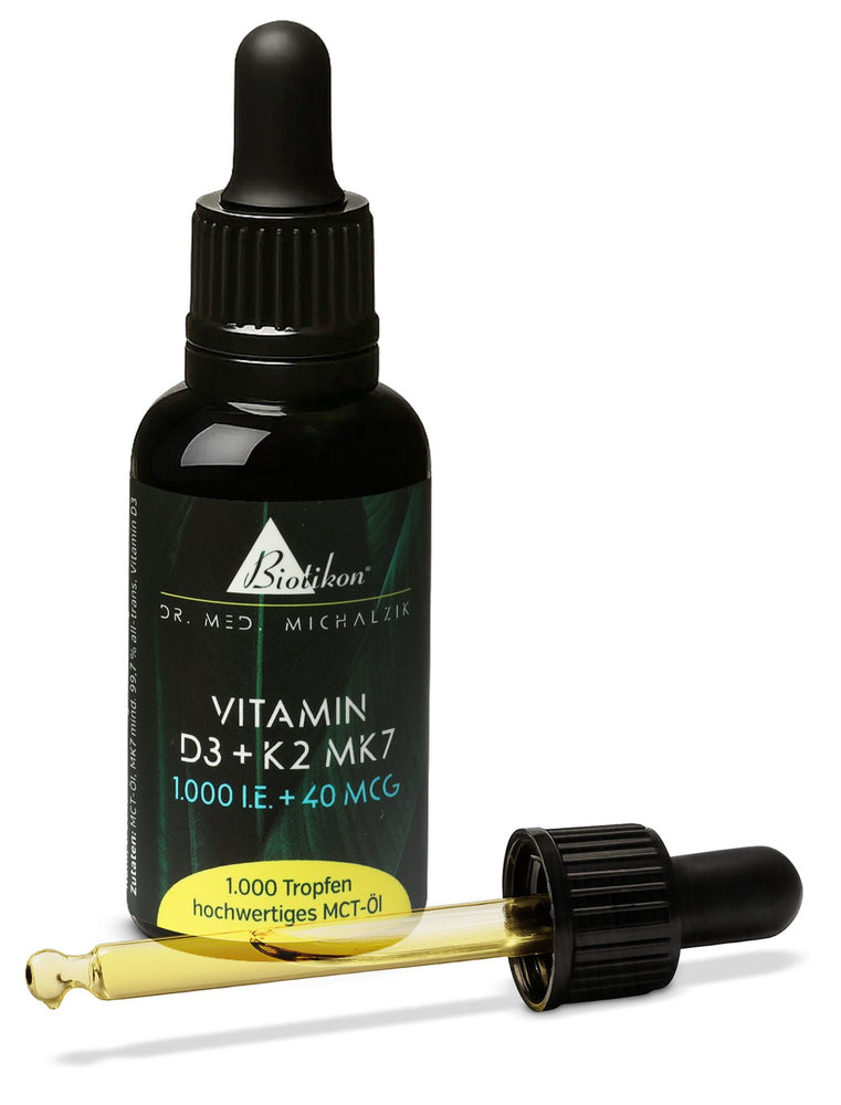 
                    
                      Vitamin D3 + K2 MK7, 1,000 IU + 40 mcg (30 ml)
                    
                  