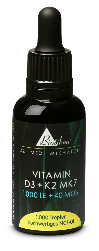 
                    
                      Vitamin D3 + K2 MK7, 1,000 IU + 40 mcg (30 ml)
                    
                  