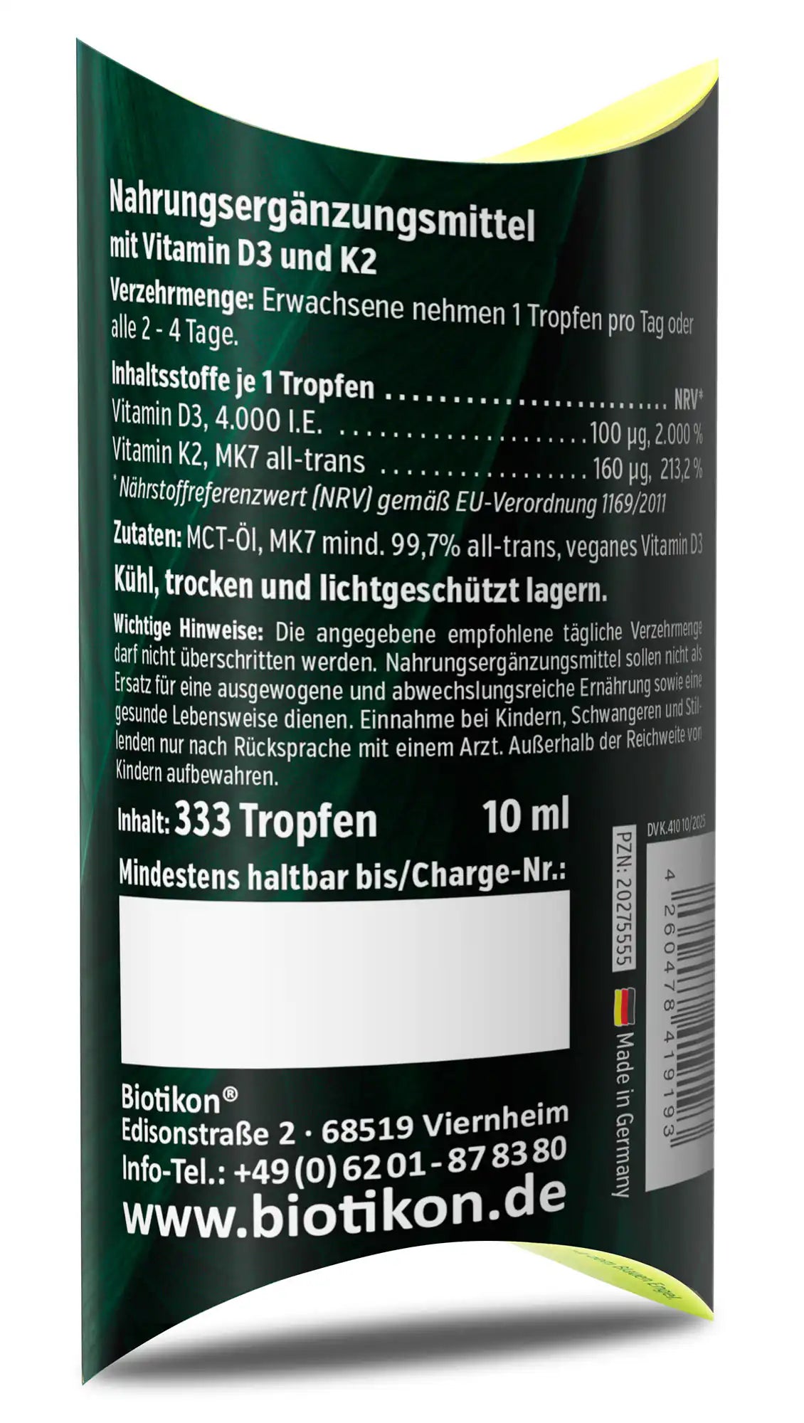 
                    
                      Vitamin D3 + K2 MK7, 1,000 IU + 40 mcg by Dr. med. Michalzik
                    
                  