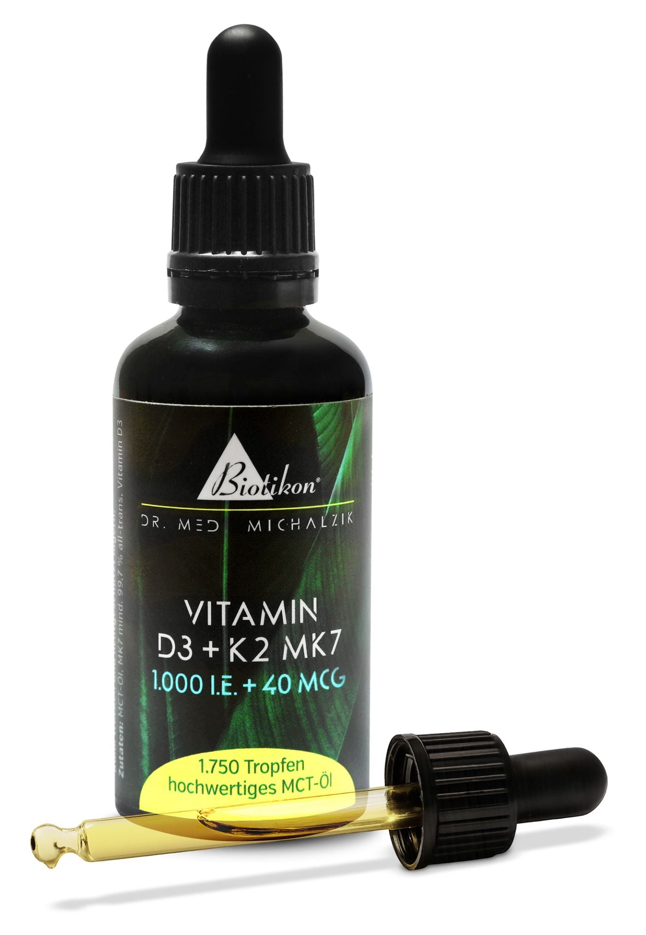 
                    
                      Vitamin D3 + K2 MK7, 1.000 I.E. + 40 MCG (50 ml)
                    
                  