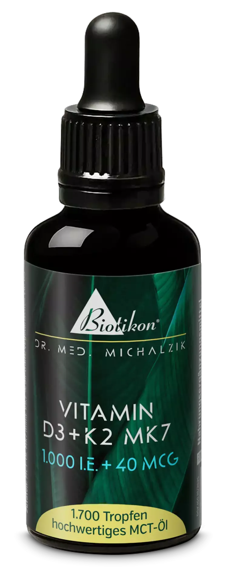 
                    
                      Vitamin D3 + K2 MK7 1.000 I.E. + 40 MCG Tropfen
                    
                  