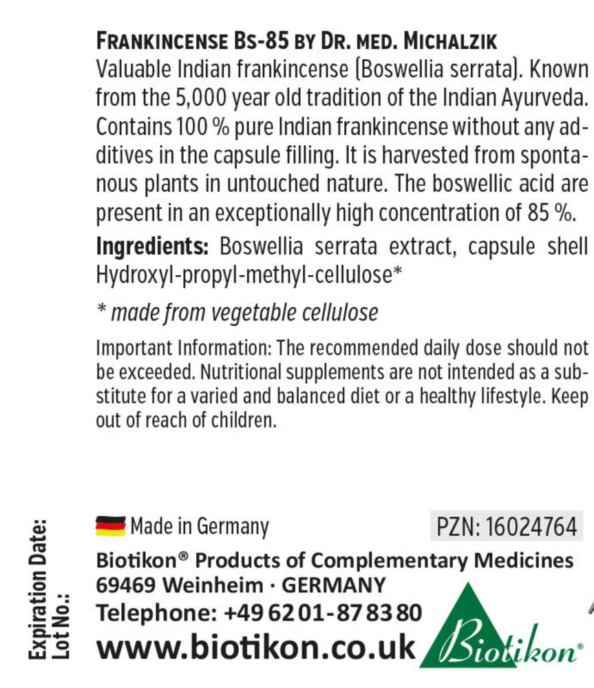 
                    
                      Frankincense BS-85
                    
                  