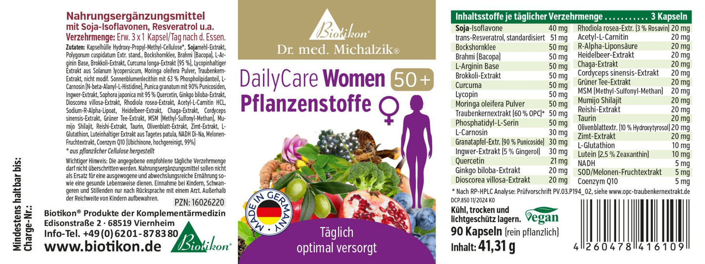
                    
                      DailyCare Kvinner 50+ Plantestoffer
                    
                  