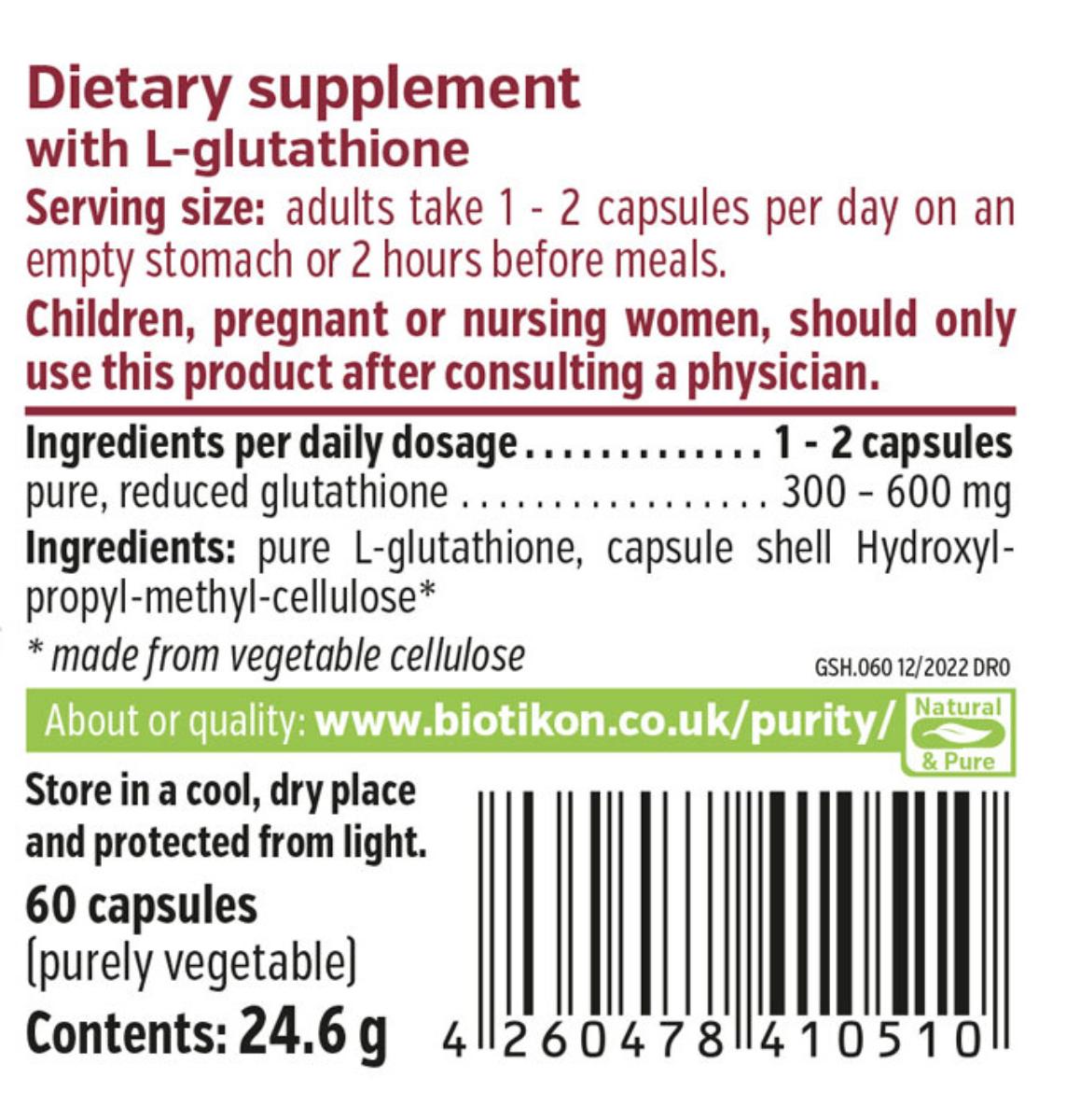 GSH L-Glutathion biotikon GSH L-Glutathion biotikon