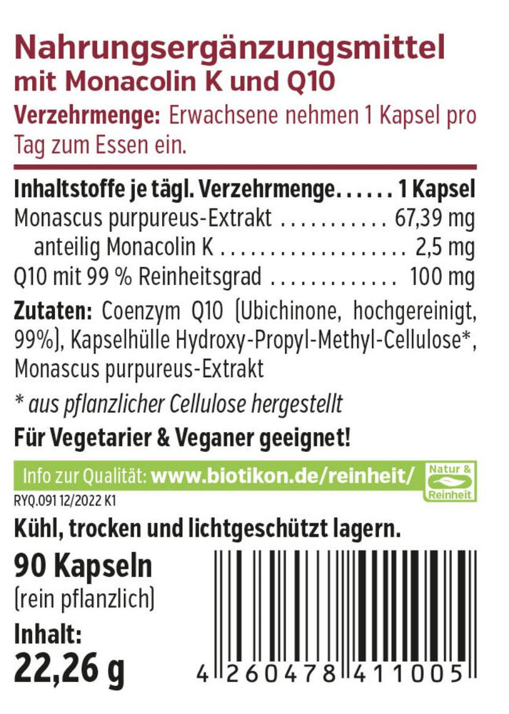 
                    
                      Rött jästris + Q10
                    
                  