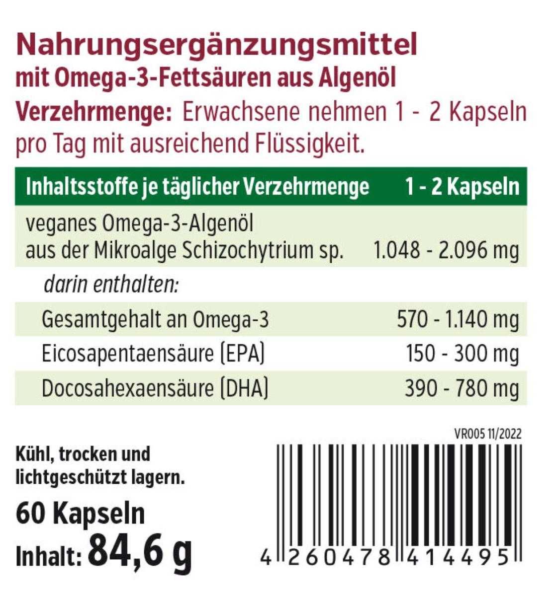 
                    
                      Ómega-3 Vegano Seguro
                    
                  